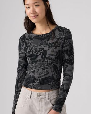 Levi's Graphic Essential Baby Long Sleeve Tee - Grijs