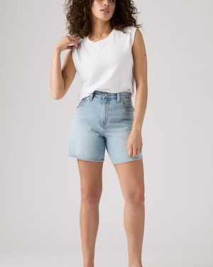 Levi's High Rise Baggy Shorts - Blue