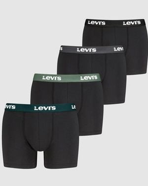 Levi's Repeat Logo Boxer Brief 4 Pack - Negro