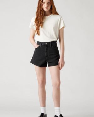 Levi's High Waisted Mom Shorts - Black