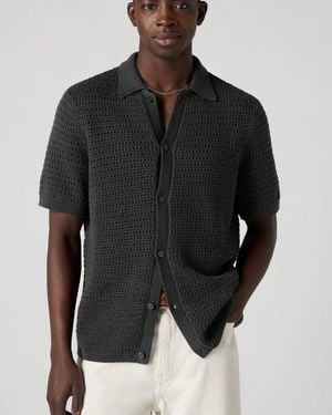 Levi's Pull Col Polo En Maille - Noir