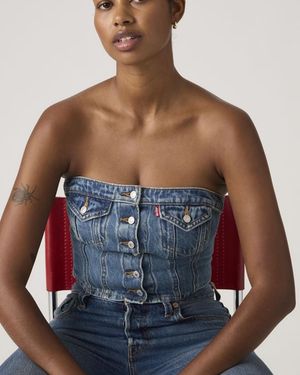 Levi's Denim Tube Lightweight Top - Blue