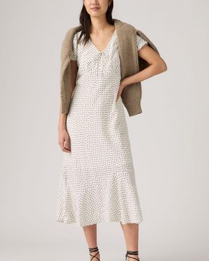 Levi's Lira Short Sleeve Midi Dress - Natural