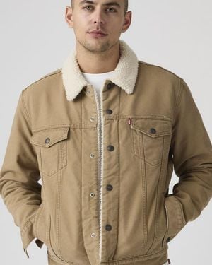 Levi's Type Iii Sherpa Trucker Jacket - Natural