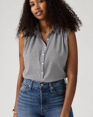 Levi's Londyn Short Sleeve Popover Top - Blue