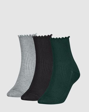 Levi's Short Cut Socks 3 Pack - Negro