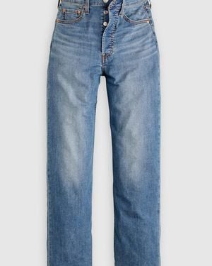 Levi's Ribcage Straight Ankle Jeans - Blue