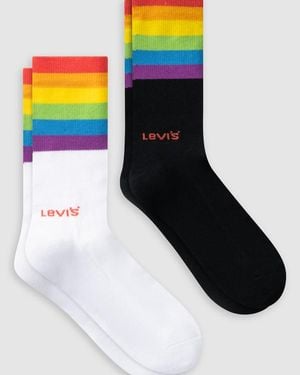 Levi's Regular Cut Pride Socks 2 Pack - Multicolour
