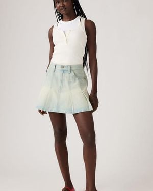 Levi's Pleated Mini Skirt - Natural
