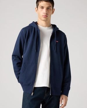 Levi's Original Zip Up Hoodie - Blue