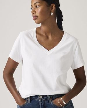 Levi's Favorite Cotton V Neck Tee - White