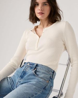 Levi's Dry Goods Waffle Henley - Blue