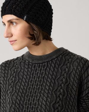 Levi's Berretto Lavorato All'Uncinetto Chloe - Nero