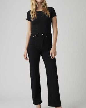 Levi's Ribcage Straight Ankle Jeans - Black