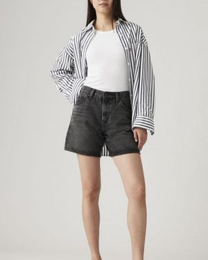 Levi's High Rise Baggy Shorts - Black