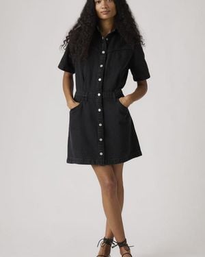 Levi's Short Sleeve Logan Western Dress - Black