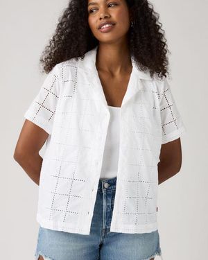 Levi's Albie Novelty Camp Shirt - White