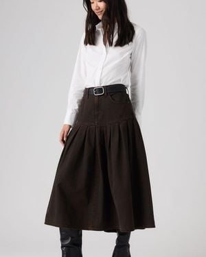 Levi's Yoked Pleated Skirt - Multicolour
