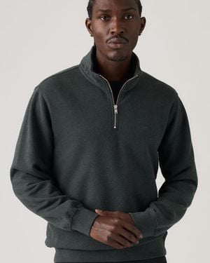 Levi's Original Housemark Quarter Zip Pullover - Black
