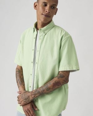 Levi's Short Sleeve Authentic Button Down Shirt - Green