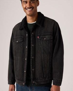 Levi's Relaxed Sherpa Trucker Jacket - Black