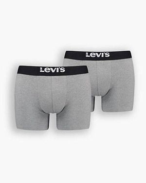 Levi's Einfarbige Boxer Shorts - Grau