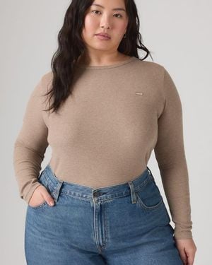 Levi's Hayes Long Sleeve Tee (Plus Size) - Blu