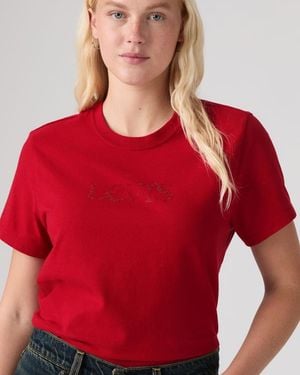 Levi's T Shirt Favorite Con Stampa - Rosso