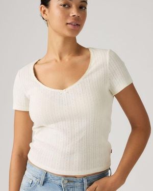 Levi's Sweetie Short Sleeve Top - White