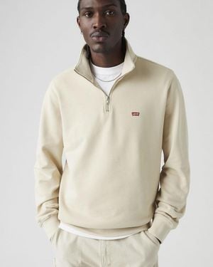 Levi's Original Housemark Quarter Zip Pullover - Black