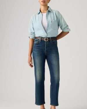 Levi's Jeans Ribcage Straight Ankle - Azul