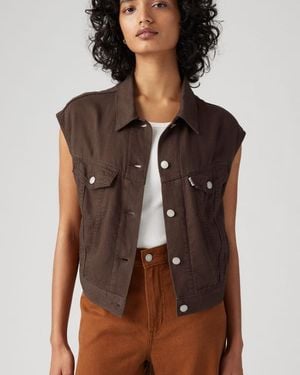 Levi's Shrunken '90S Linen Vest - Brown