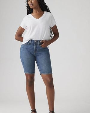Levi's Shaping Bermuda Shorts - Blue