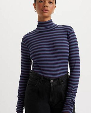 Levi's Ruched Turtleneck - Black