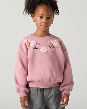 Levi's Felpa A Girocollo Tuck Con Motivo Rosa Sul Davanti Per Ragazzi