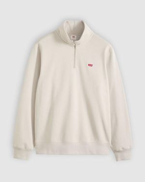 Levi's Housemark Quarter Zip Pullover - Natural