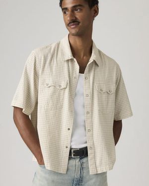 Levi's Short Sleeve Boxy Western Lightweight Shirt - Natural