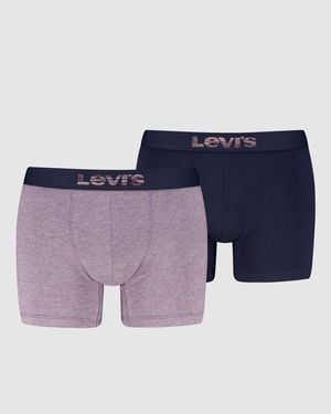 Levi's Opt Iii Boxer Brief 2 Pack - Azul