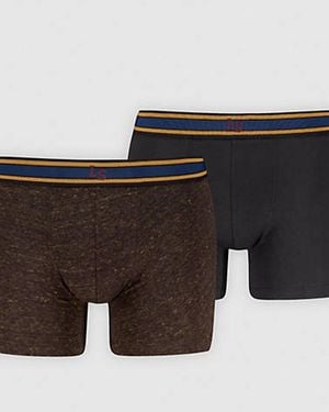 Levi's Grunge Check Boxer Brief 2 Pack - Black