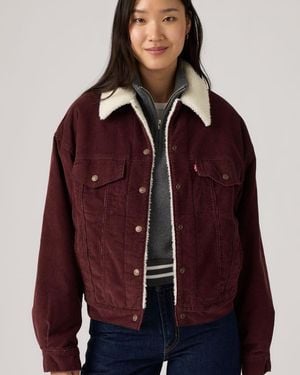 Levi's Corduroy '90S Sherpa Trucker Jacket - Rojo