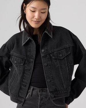 Levi's Rhinestone Shrunken 90's Trucker Jacket - Nero