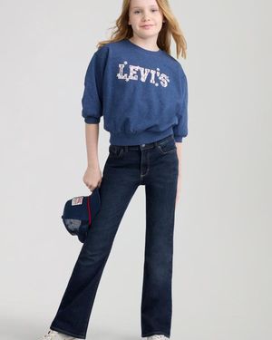 Levi's Jeans 726 Svasati A Vita Alta Per Ragazzi - Blu