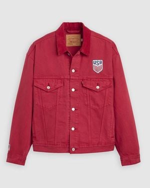 Levi's U. S. Soccer Type Iii Trucker Jacket - Red