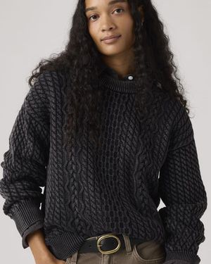 Levi's Leilah Cable Crewneck Jumper - Black