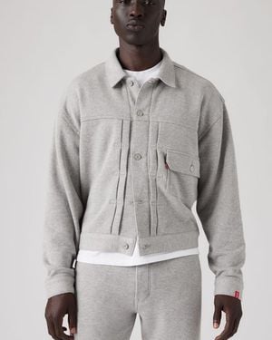 Levi's Chaqueta Super Wide Type I X Beams X Loopwheeler Para Hombre - Gris