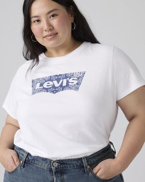 Levi's Perfect Logo Tee (Plus Size) - White
