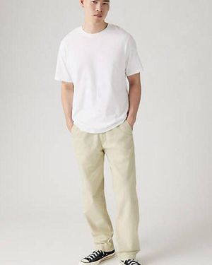 Levi's Xx Chino Easy Relaxed Cotton Linen Pants - Neutro
