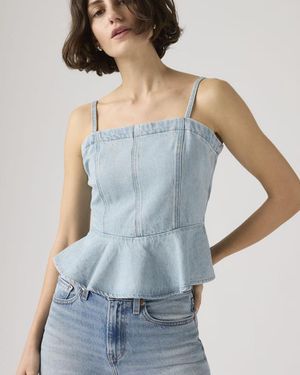 Levi's Anderson Flounce Top - Blue