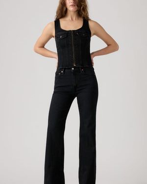 Levi's Jeans Ribcage A Zampa - Blu