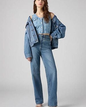 Levi's Jeans Western Ribcage A Tutta Lunghezza - Blu